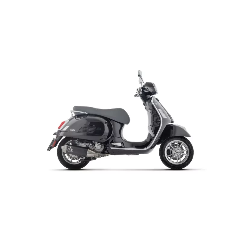 Arrow Piaggio Vespa GTS 310 53551AN Complete kit with "Dark" aluminium Urban silencer with stainless steel end cap