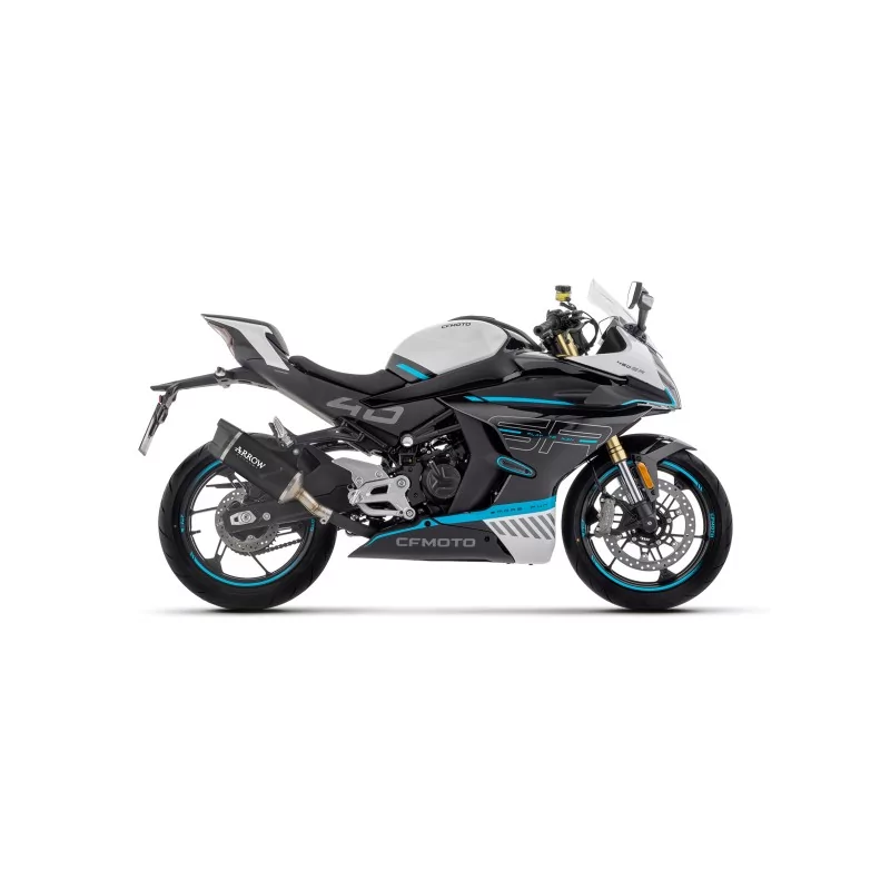 Arrow CFMOTO 450NK / 450SR 2023/2026 71959AKN Silencer Indy Race EVO aluminium "Dark" with carbon-look end cap