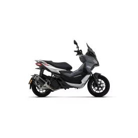 Arrow Aprilia SR 125 300 53549ANN Kit completo Urban alluminio "Dark" con fondello "Dark"