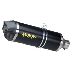 Arrow Ducati Diavel 71768AKN Silencer Race-Tech aluminium "Dark" with carbon-look end cap
