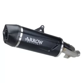 Arrow Honda NX 500 2024 71964AKN Terminale Indy Race EVO alluminio "Dark" con fondello carby