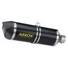 Arrow Kawasaki Er6N 2012 - 2016 71794AKN Terminale Race-Tech Approved alluminio "Dark" con fondello carby