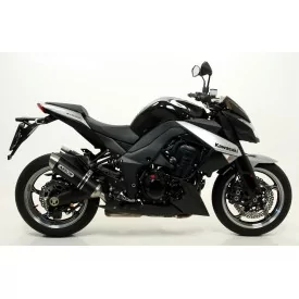 Arrow Kawasaki Z1000 2010 - 2020 71755AON Silencieux Thunder Approved aluminium "Dark" (Dx+Sx)