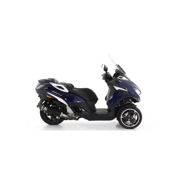 Arrow Peugeot Metropolis 73519AKN Silencieux Urban aluminium "Dark" avec capuchon carbone