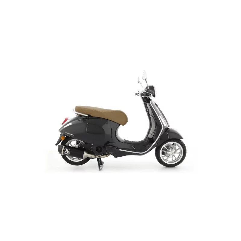 Arrow Piaggio Vespa Primavera 125 150 53537AKN Silencieux Urban aluminium "Dark" avec capuchon carbone