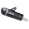 Arrow QJ Motor SRT 900 S / SX 2025/2026 72650AKN Schalldämpfer Indy Race EVO Aluminium "Dark" mit Carby-Kappe