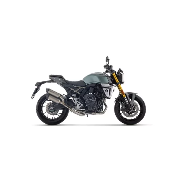 Arrow Suzuki GSX-8T / GSX-8TT 2025-2026 77510PR Kit completo con terminali Round-Sil in titanio con fondello carby
