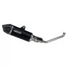Arrow Zontes 125 G1 - GK - Scrambler 2025-2026 77505AKN Silencieux Icon en aluminium "Dark"