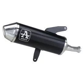 Arrow Zontes ZT368-E 2025-2026 53553AN Silencieux Urban en aluminium "Dark" avec capuchon inox