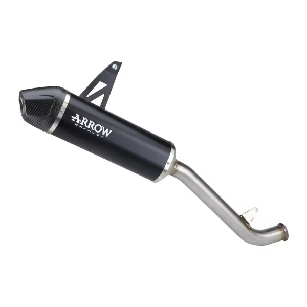 Arrow Zontes ZT703-F 2025-2026 72670AKN Silencieux Indy Race aluminium "Dark" avec capuchon carby