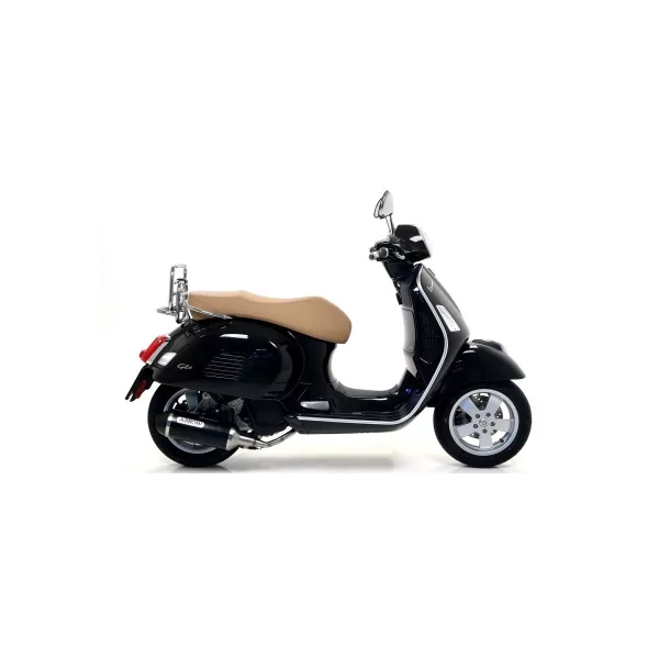 Arrow Piaggio Vespa GTS 125 150 250 300 53528ANN Silenciador Urban aluminio "Dark" con copa "Dark"