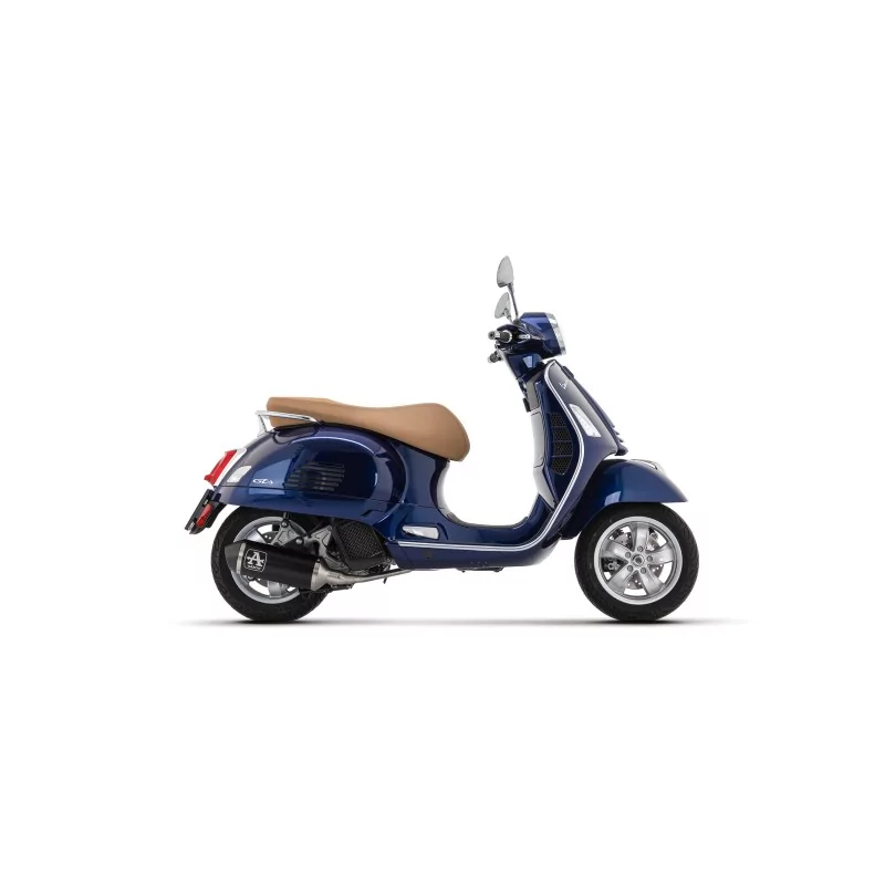 Arrow Piaggio Vespa GTS 125 150 250 300 53550ANN Urban complete kit, "Dark" aluminium with "Dark" end cap Arrow Piaggio Vespa GTS 125 150 250 300 53550ANN Urban complete kit, "Dark" aluminium with "Dark" end cap