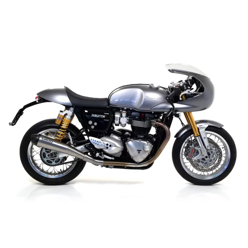 Arrow Triumph Thruxton 1200 RS 2020/2023 (DE01 DF01) 71851RKI Silenciadores Pro-Racing nichrom (Dcha+Izda) con copa carby Arrow Triumph Thruxton 1200 RS 2020/2023 (DE01 DF01) 71851RKI Silenciadores Pro-Racing nichrom (Dcha+Izda) con copa carby