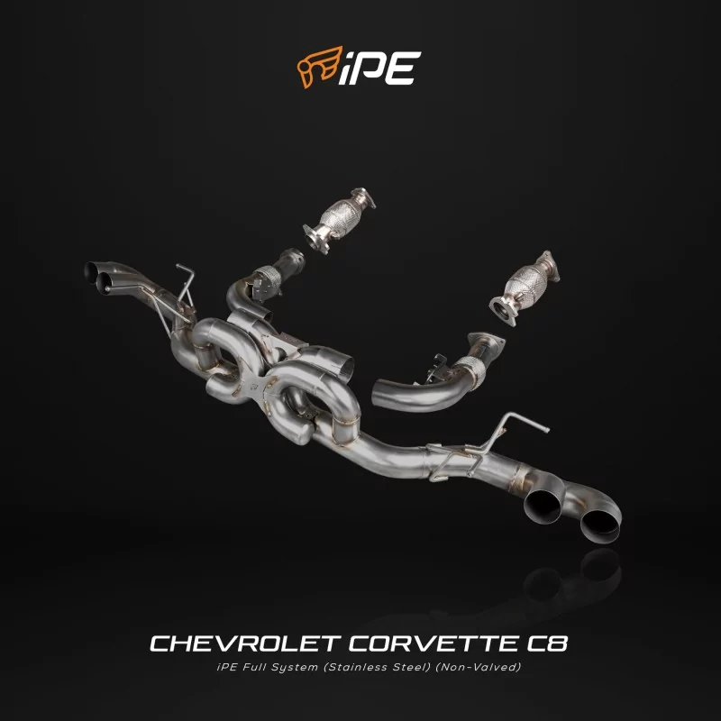 IPE F1 Chevrolet Corvette C8 Stingray Cat Back System ohne Klappe IPE F1 Chevrolet Corvette C8 Stingray Cat Back System ohne Klappe