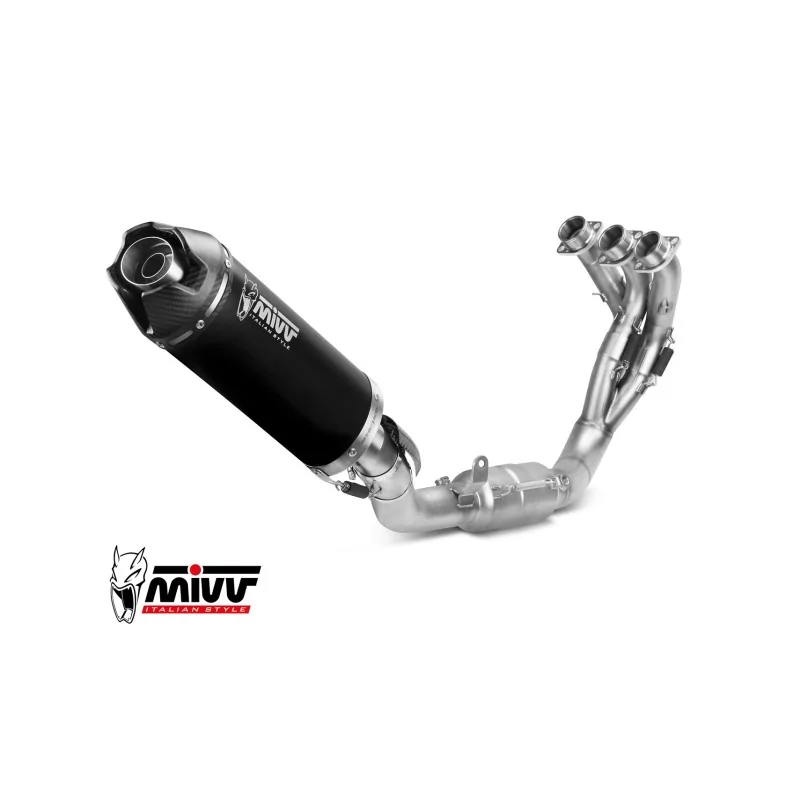 Mivv Escape Deportivo Completo Negro fondo carbono Yamaha MT-09 / SP / FZ-09