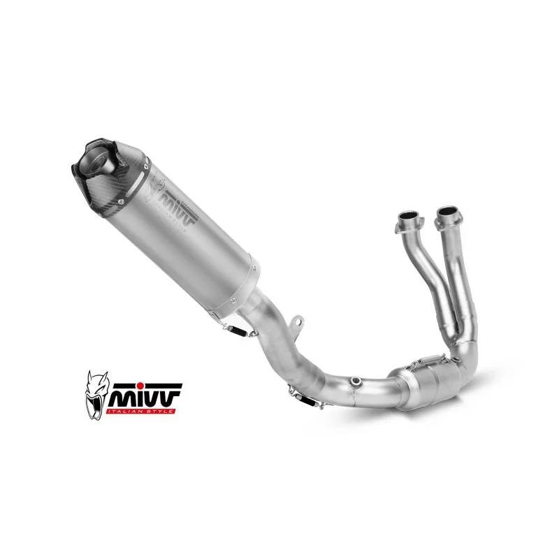 Mivv Echappement Sport Complet Titane fond carbone Yamaha MT-07 Mivv Echappement Sport Complet Titane fond carbone Yamaha MT-07