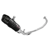 Mivv Sport Exhaust Full System Black carbon end cap Yamaha MT-125