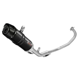 Mivv Sport Exhaust Full System Black carbon end cap Yamaha YZF R125