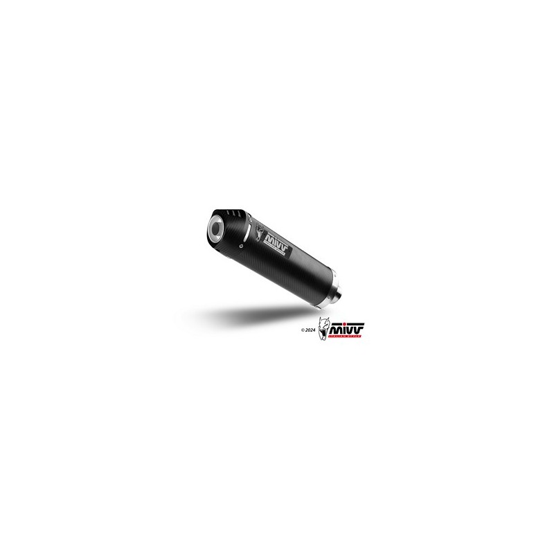 Mivv Sport Exhaust Full System Carbon carbon end cap Honda CBR 125 R Mivv Sport Exhaust Full System Carbon carbon end cap Honda CBR 125 R