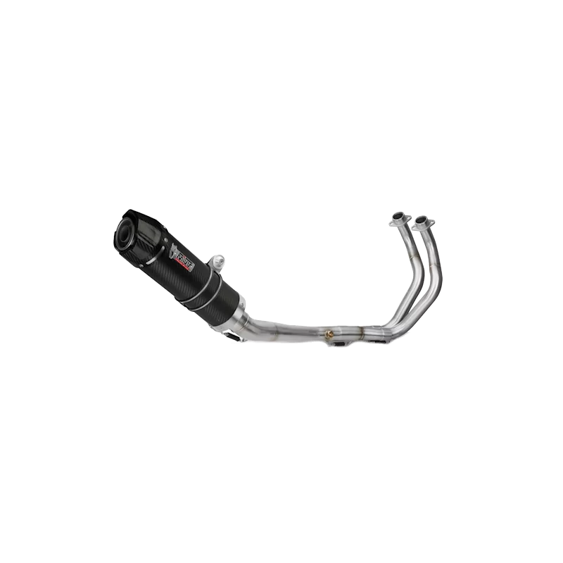 Mivv Komplette Sport-Auspuffanlage Carbon Carbon-Endkappe Yamaha MT-07 / FZ-07 Mivv Komplette Sport-Auspuffanlage Carbon Carbon-Endkappe Yamaha MT-07 / FZ-07