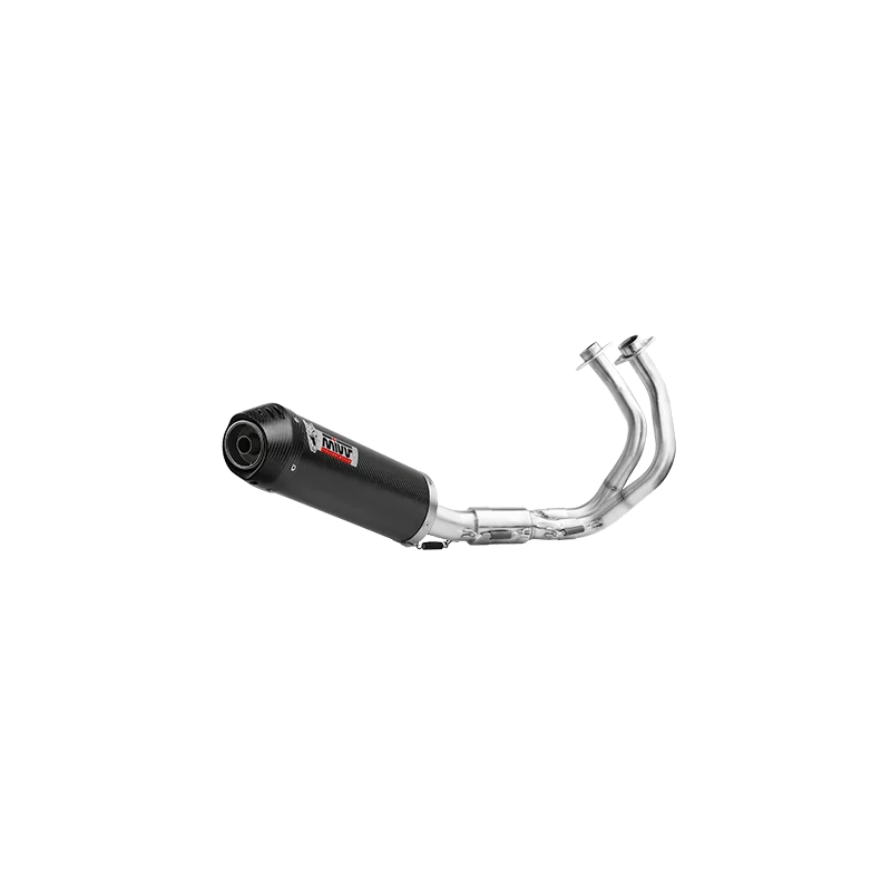 Mivv Sport Exhaust Full System Carbon carbon end cap Kawasaki Z650 Mivv Sport Exhaust Full System Carbon carbon end cap Kawasaki Z650