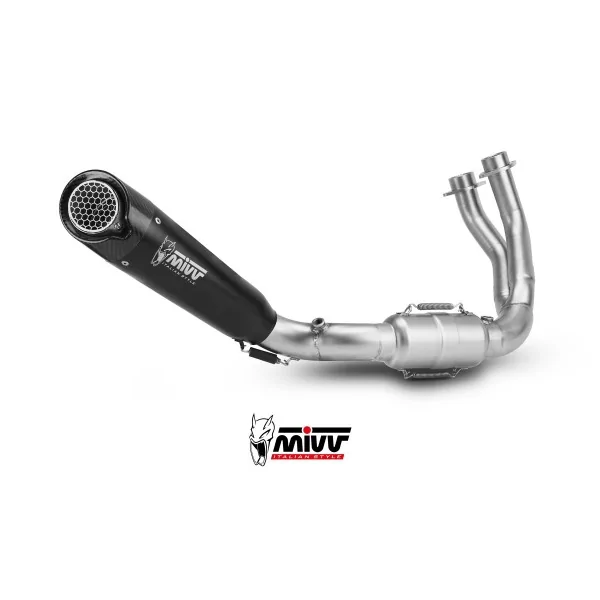 Mivv Komplette Sport-Auspuffanlage Schwarz Yamaha MT-07