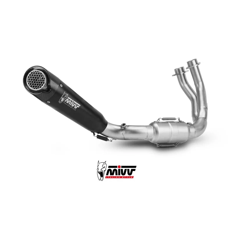 Mivv Sport Exhaust Full System Black Yamaha MT-07 Mivv Sport Exhaust Full System Black Yamaha MT-07