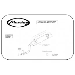 Marving EDR/19/NC Honda Xl 600 LM