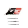 Ricambio QD Exhaust Targhetta Logo 64.9x26.45mm