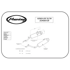 Marving H/AAA/401/BC Honda Nx 650 Dominator 