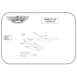 Marving H/CP18/BC Honda Vf 750 Custom 93