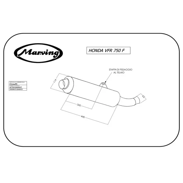 Marving H/2134/BC Honda Vfr 750 F 94/97