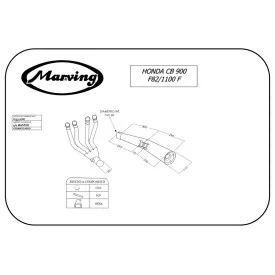 Marving H/3312/NC Honda Cb 900 F 82