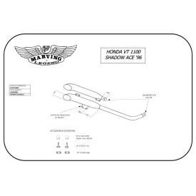 Marving H/CP26/BC Honda Vt 1100 Shadow Ace