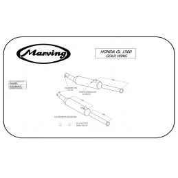 Marving H/2106/BC Honda Gl 1500 Goldwing