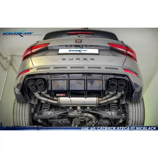 InoxCar CUPRA ATECA 2.0 TSI (190cv) 4-Drive 2023-2026 CATBACK.ATECA.01.90CBLACK