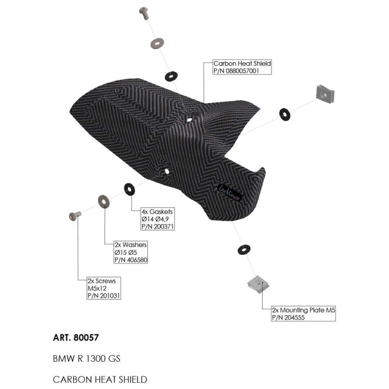 Paracalore Leovince Bmw R 1300 GS 2023 - 2026