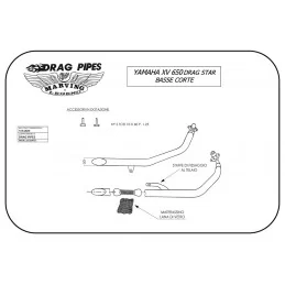 Marving Y/JC28/IX Yamaha Xvs 650 Drag Star