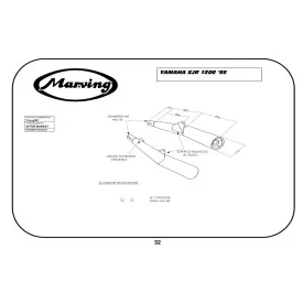 Marving Y/2149/BC Yamaha Xjr 1200 95