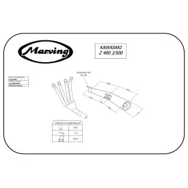 Marving K/3400/BC Kawasaki Z 400 J