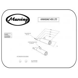 Marving K/2118/BC Kawasaki Z 450 Ltd