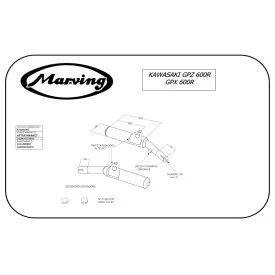 Marving K/2080/NC Kawasaki Gpz 600 R