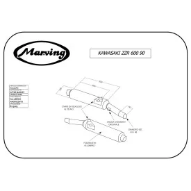Marving K/2102/NC Kawasaki Zzr 600 90/93