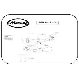 Marving K/2051/BC Kawasaki Z 1000 St