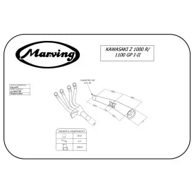 Marving K/3410/NC Kawasaki Z 1000 R 83