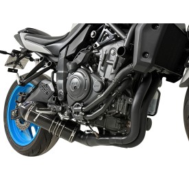 Termignoni Sistema Completo Acero Inoxidable Negro Carbono Yamaha MT-07 2021 - 2024