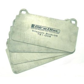Girodisc TS-1880-4 Titanium Pad Shields BMW F8X 4-piston front caliper
