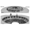 Dibujo técnico montaje anillo Girodisc D1-145