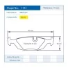 Pagid Racing 1141 RSL19 E1141R19 - shape 1141 drawing