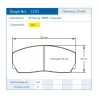 Pagid Racing 1270 RSL1 E1270RSL1 - dibujo forma 1270
